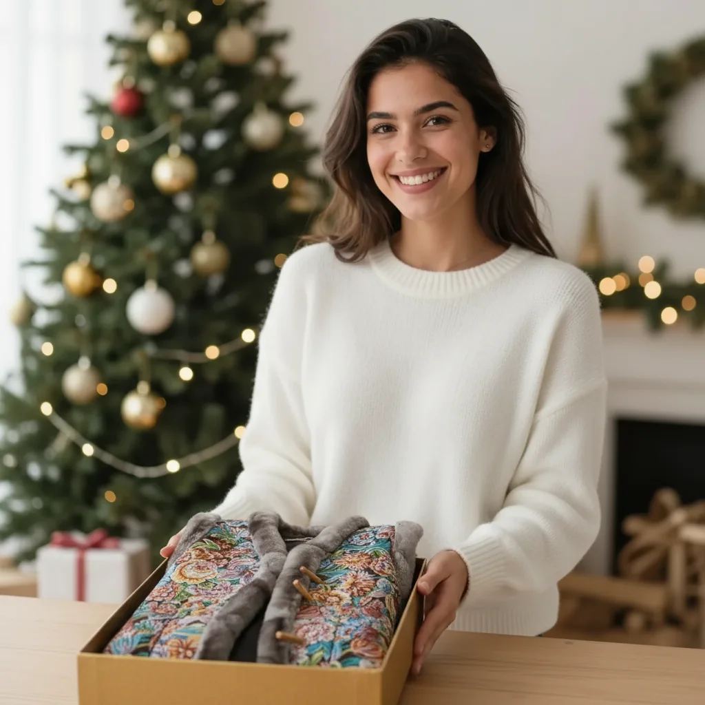 Жилет из меха овцы – теплый подарок близким