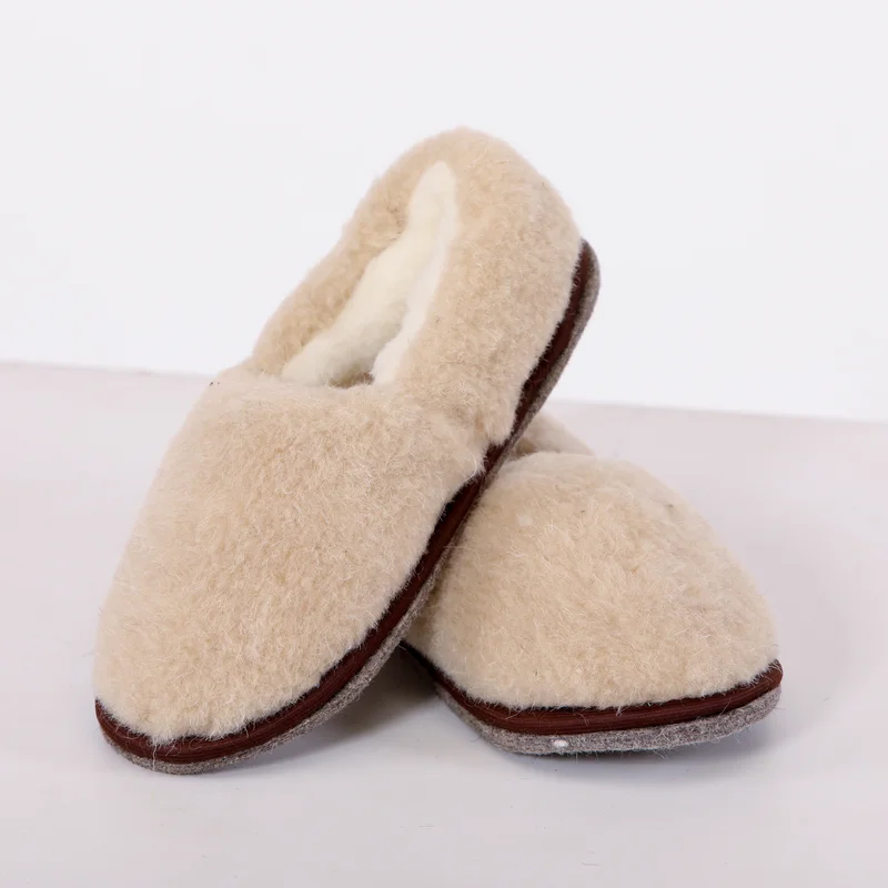 Полуботы меховые цвет "Карамель"