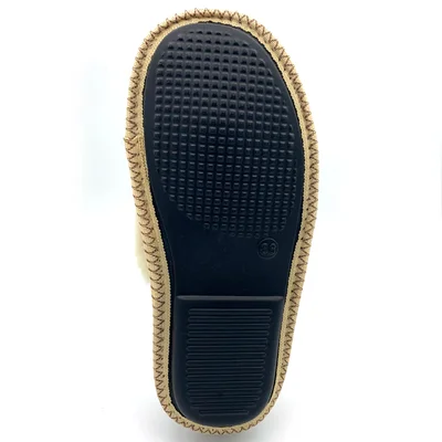 Тапочки  из овчины бежевые