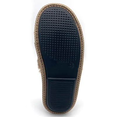 Тапочки из овчины коричневые