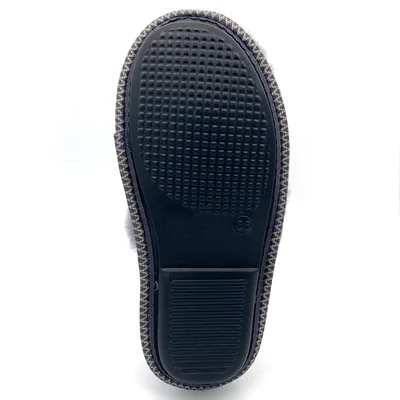 Тапочки из овчины серые 