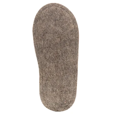 Тапочки пестрые из овечьей шерсти на войлочной подошве