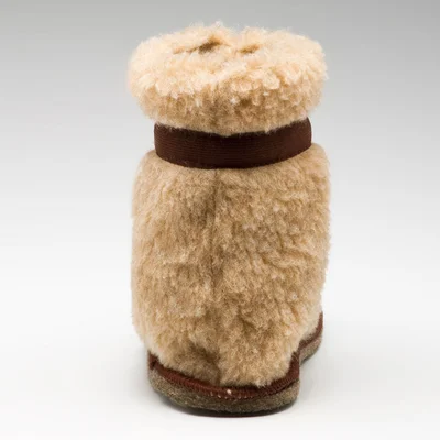 Сапожки из овечьей шерсти «Капучино» на войлочной подошве