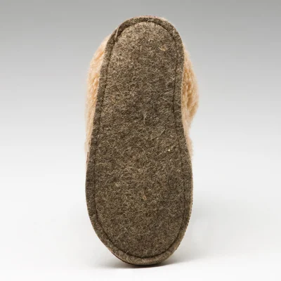 Сапожки из овечьей шерсти «Капучино» на войлочной подошве