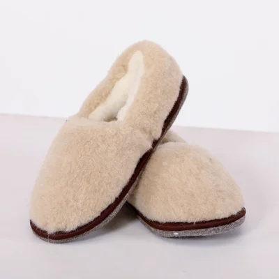 Полуботы меховые цвет "Карамель"