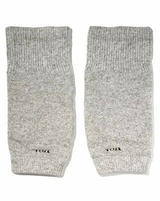 Наколенники серые короткие из монгольской шерсти